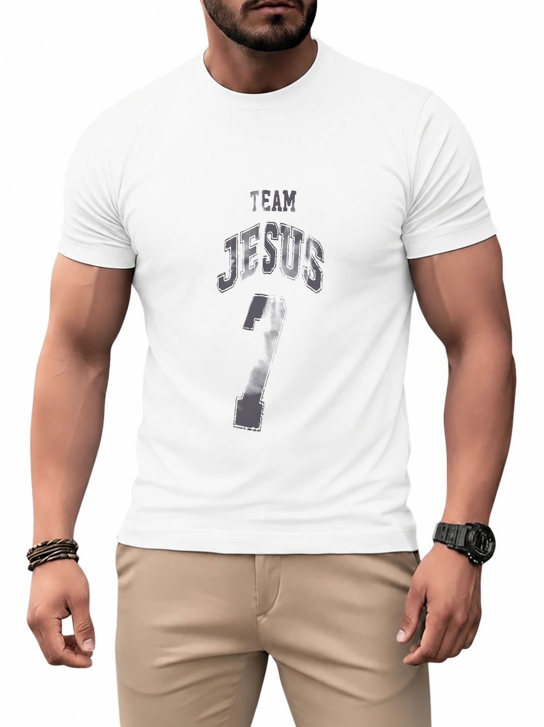 Camiseta dry unissex Team Jesus · 7 | Fé que Veste