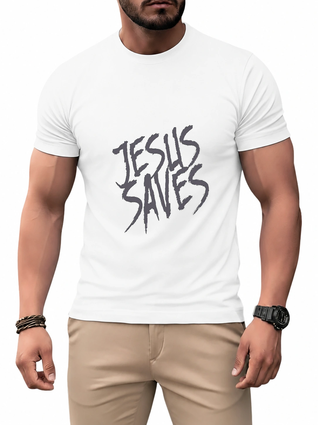 Camiseta dry unissex Jesus Saves | Fé que Veste