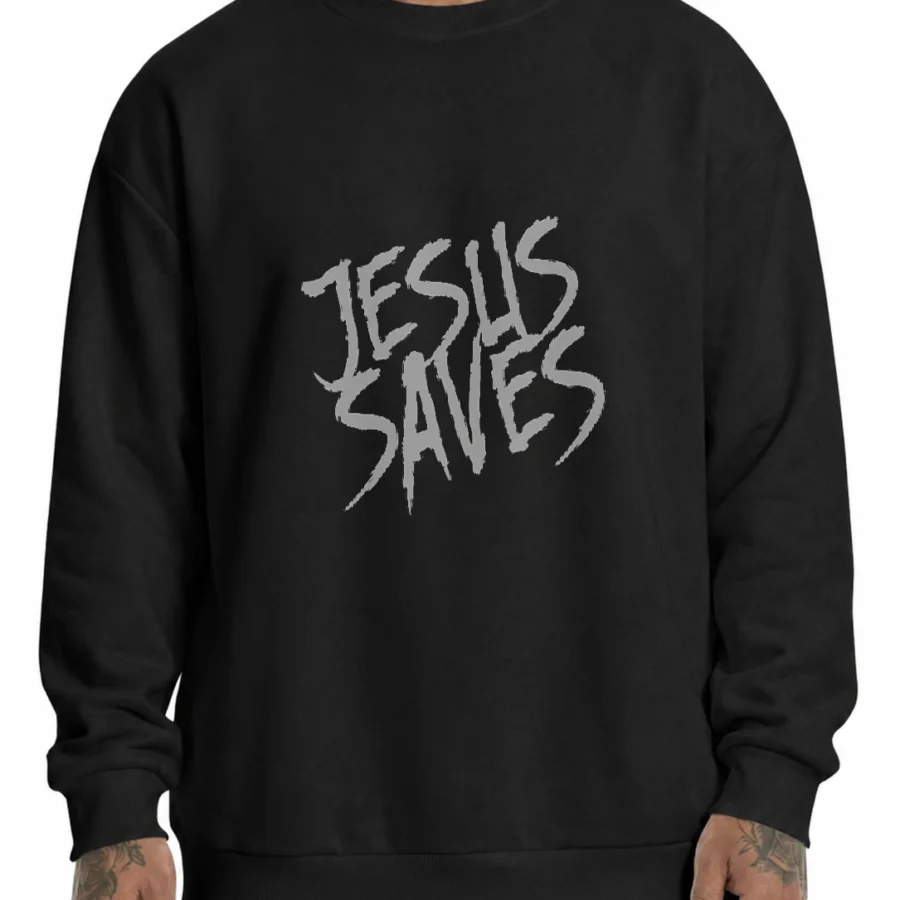 Moletom unissex 320g Jesus Saves em vista principal