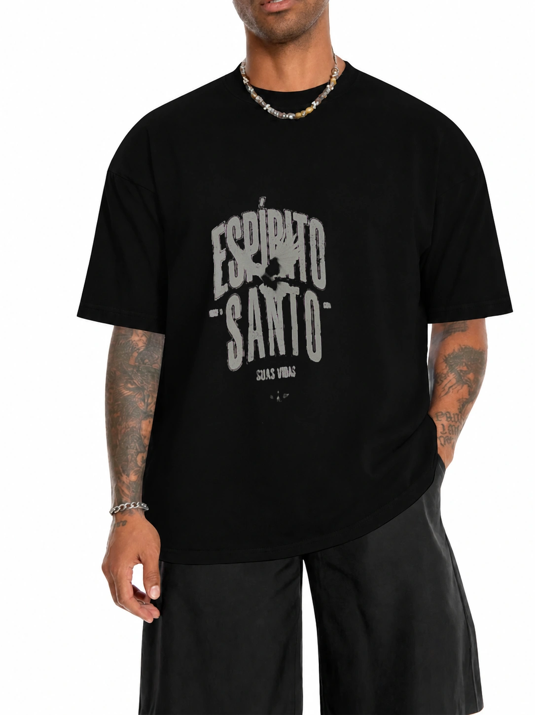 Camiseta unissex 180g Espírito Santo | Fé que Veste