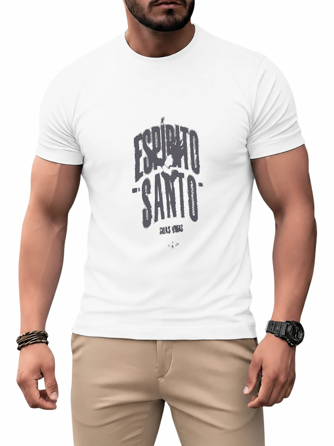 Camiseta dry unissex Espírito Santo | Fé que Veste