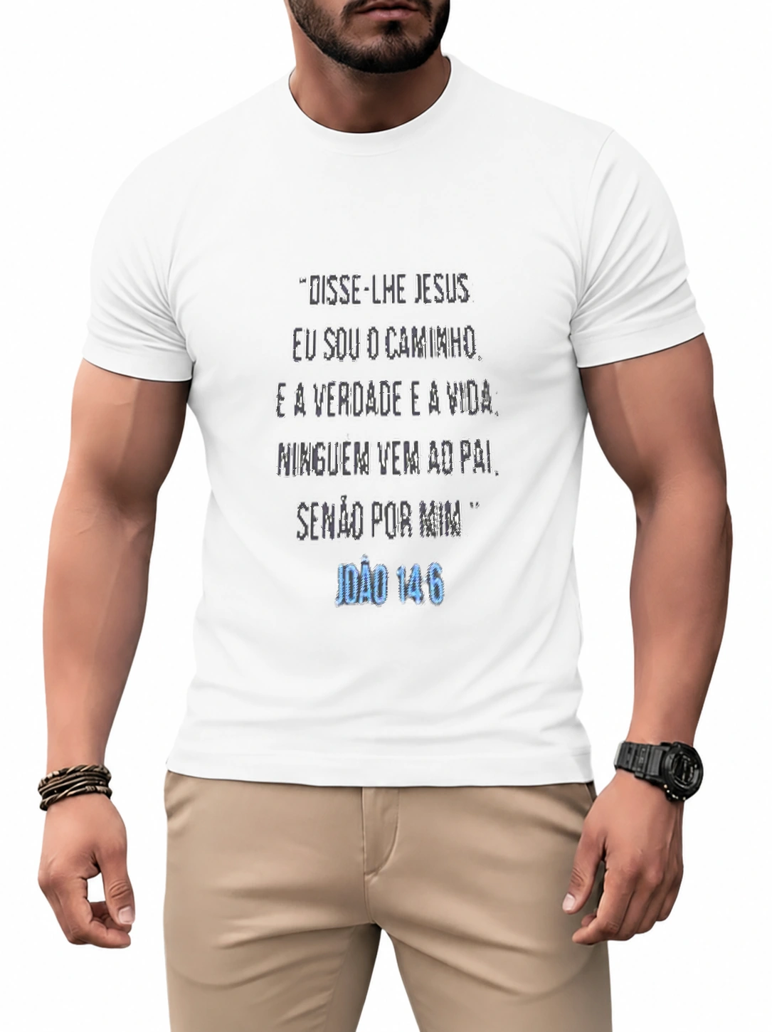 Camiseta dry unissex João 14:6 | Fé que Veste