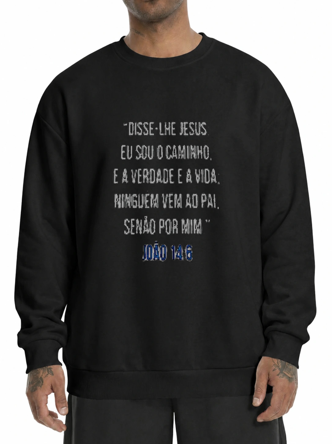 Moletom unissex 320g João 14:6 | Fé que Veste