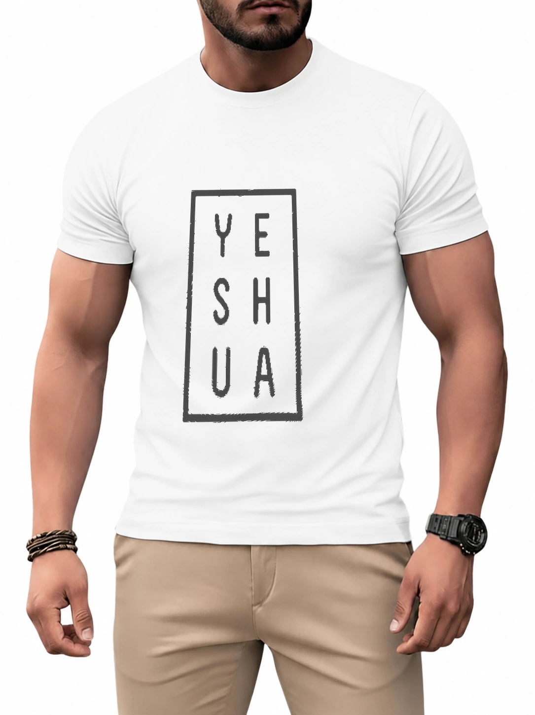 Camiseta dry unissex Yeshua Minimal | Fé que Veste