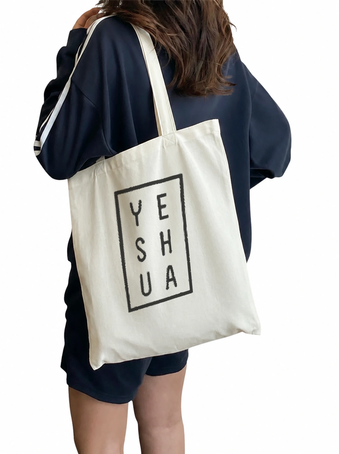 Ecobag de algodão Yeshua Minimal | Fé que Veste
