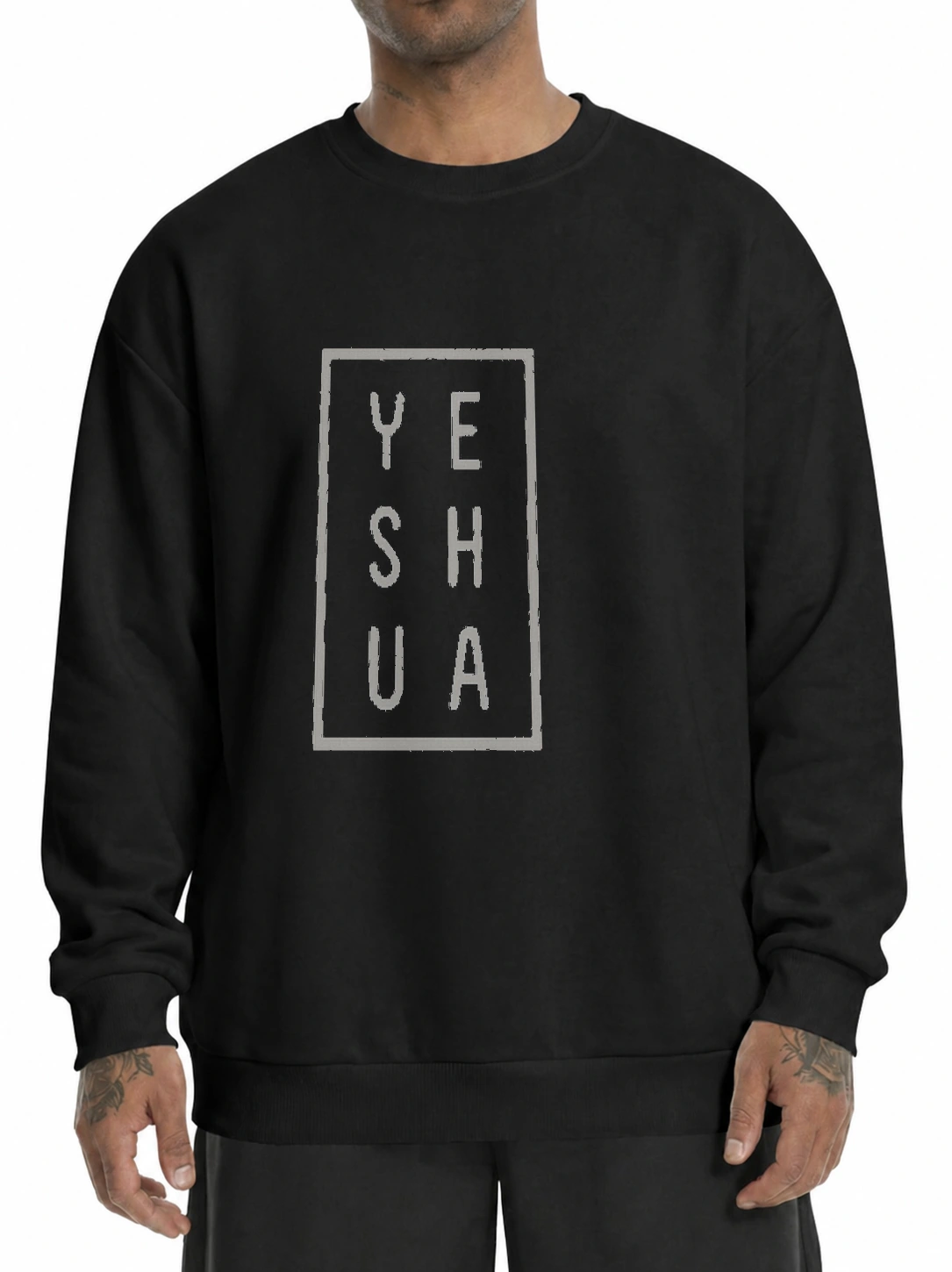 Moletom unissex 320g Yeshua Minimal | Fé que Veste