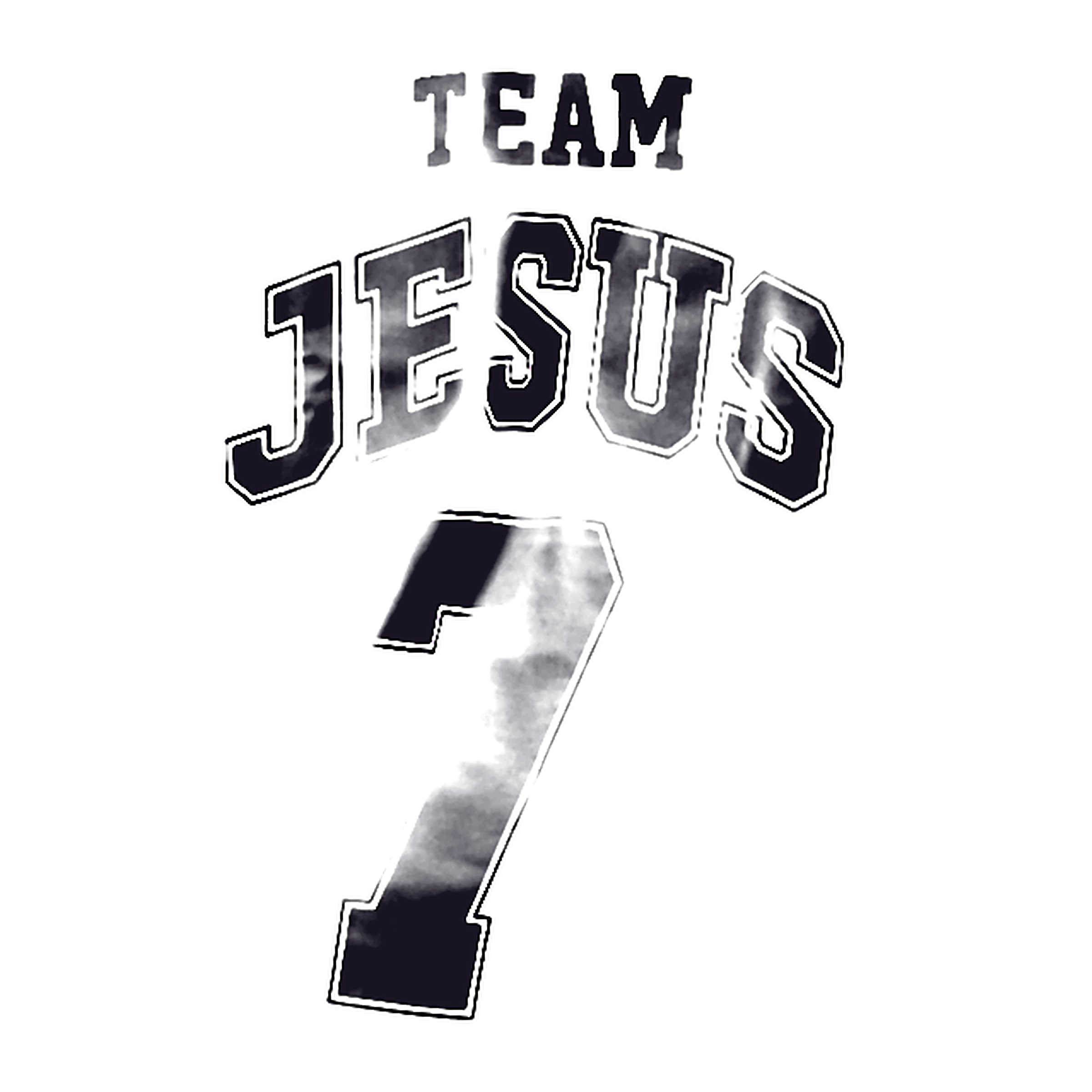 Estampa Team Jesus · 7 em detalhe